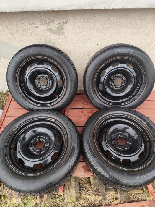 Felgi stalowe+ opony 15 cali Citroen, Peugeot 4x108 ET27