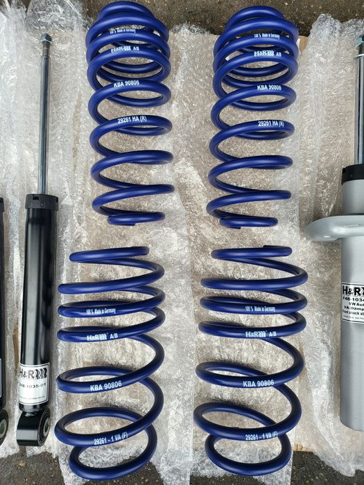 Zawieszenie sportowe obniżające H&R 40261-3 Golf 5 Audi a3 8p Nowe