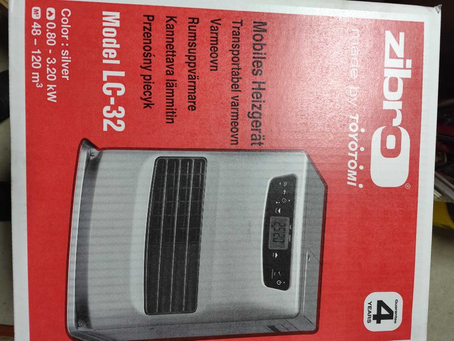 Aquecedor Zibro LC-32 a Petróleo – 0,8 a 3,2 kW – Excelente Estado