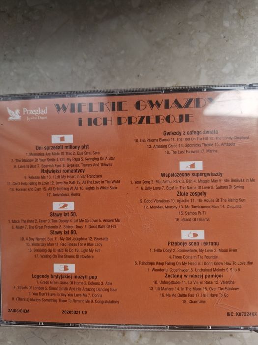 Reader's Digest 5CD Wielkie Gwiazdy I Ich Przeboje