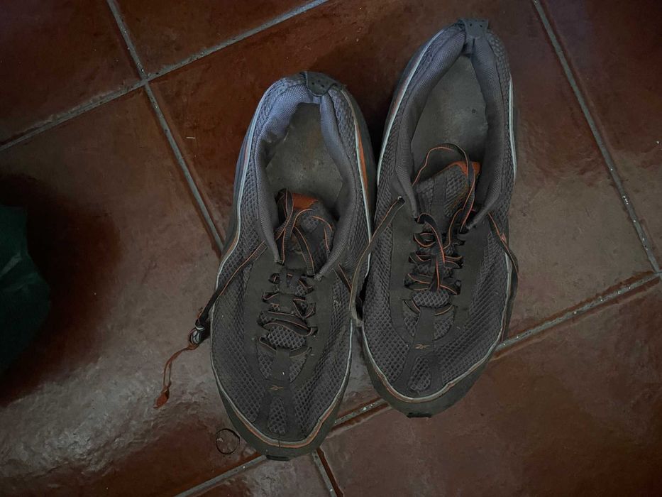 tenis 42 reebook cinzentos