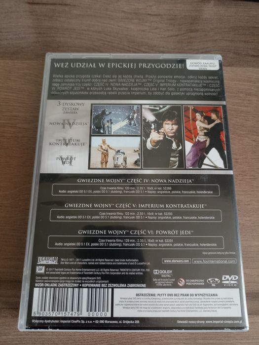 Płyty DVD Star Wars