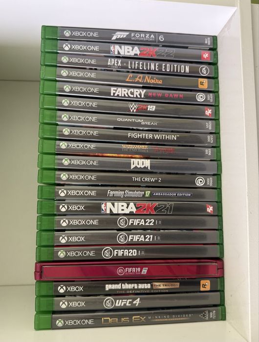 Duży zestaw gier xbox one 20 gier