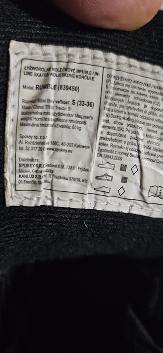 Rolki 33-36 spokey rumble