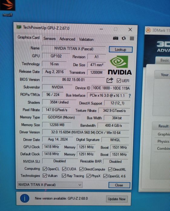 Відеокарта Nvidia Geforce GTX TITAN X(Pascal) 12Gb GDDR5X 384 bit