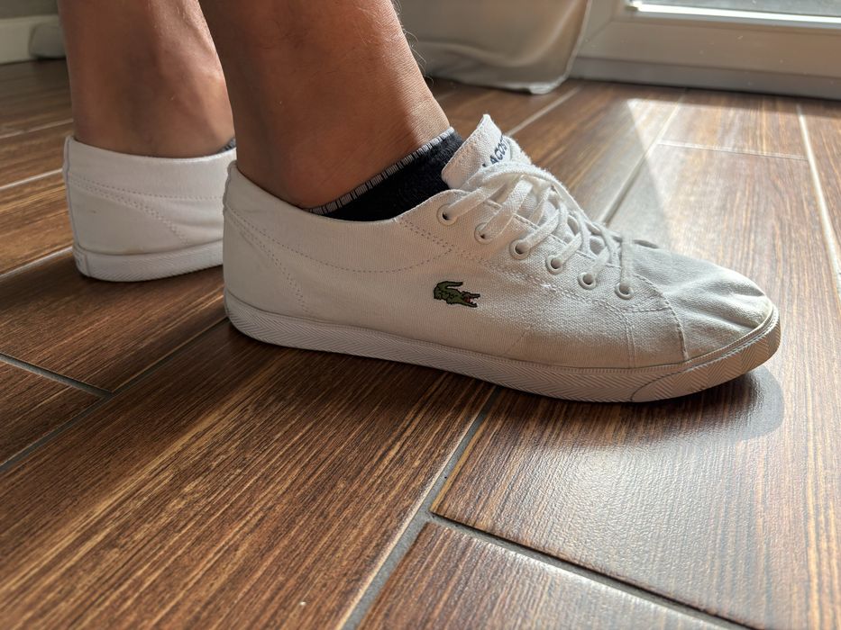 Tenisowki biale meskie Lacoste