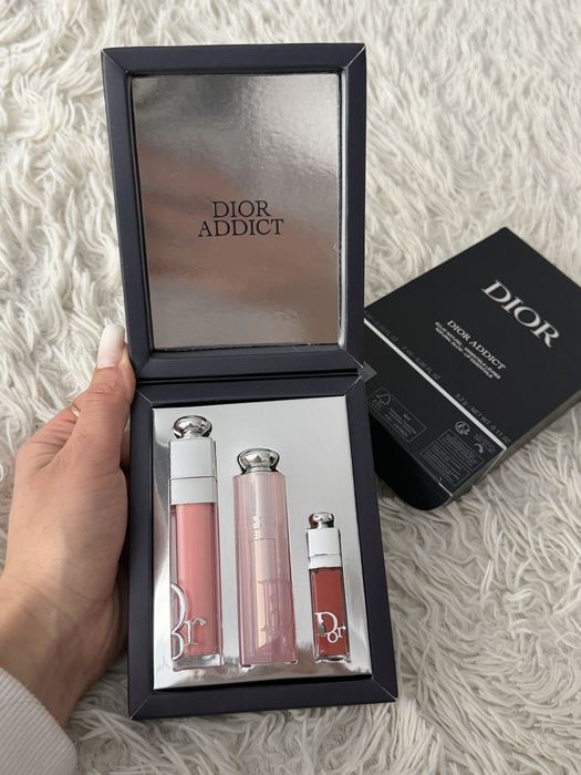 Набір для губ Dior Addict Natural Glow бальзам блиск/набір dior addict