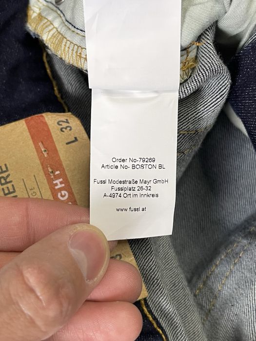 Jean Carriere Straight джинсы штаны W33 L32 размер синие оригинал