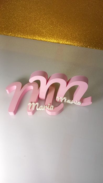 Letras Com nomes. 3D
