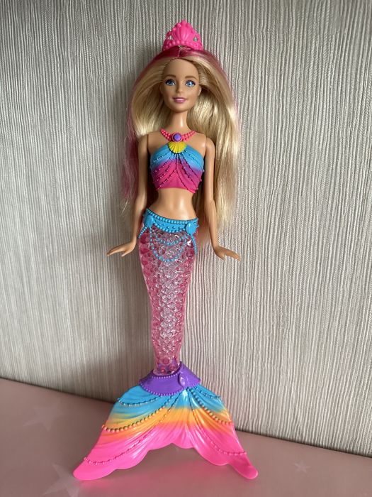 Лялька Barbie «Русалонька яскраві вогники» Rainbow Lights Mermaid
