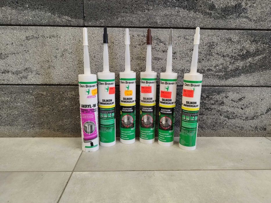 silikon uniwersalny biały uszczelniacz klej