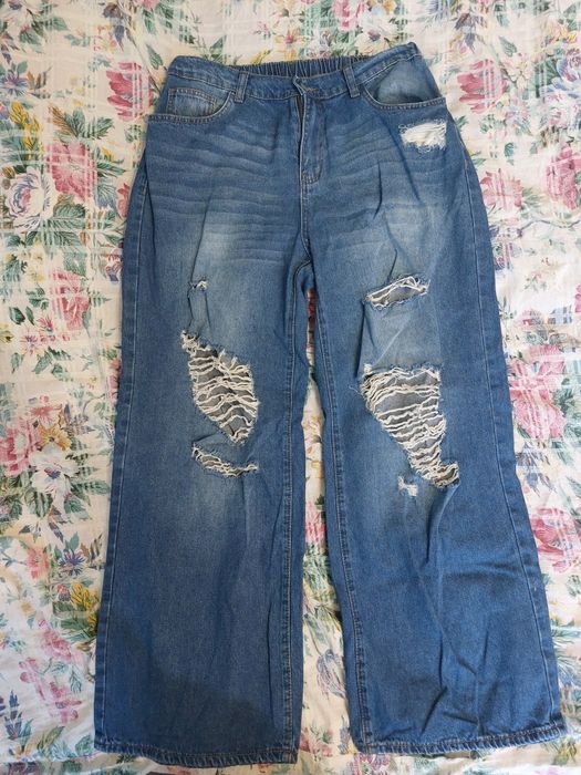 Spodnie denim duży rozmiar