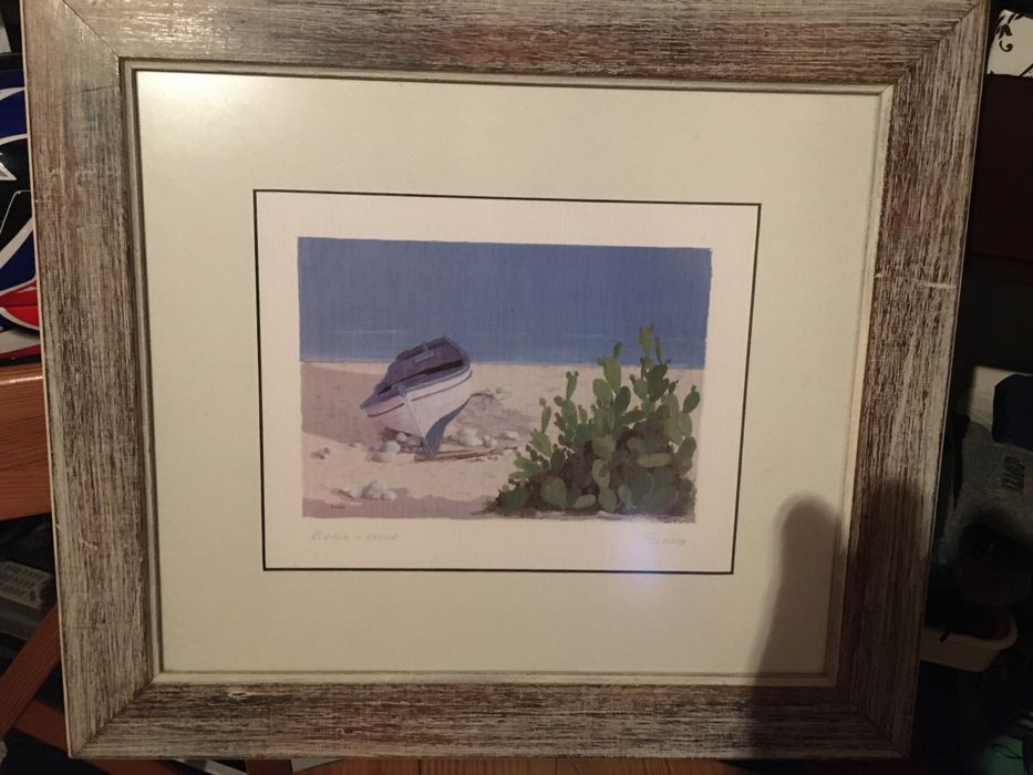 Gravura em passe partout em baixo relevo