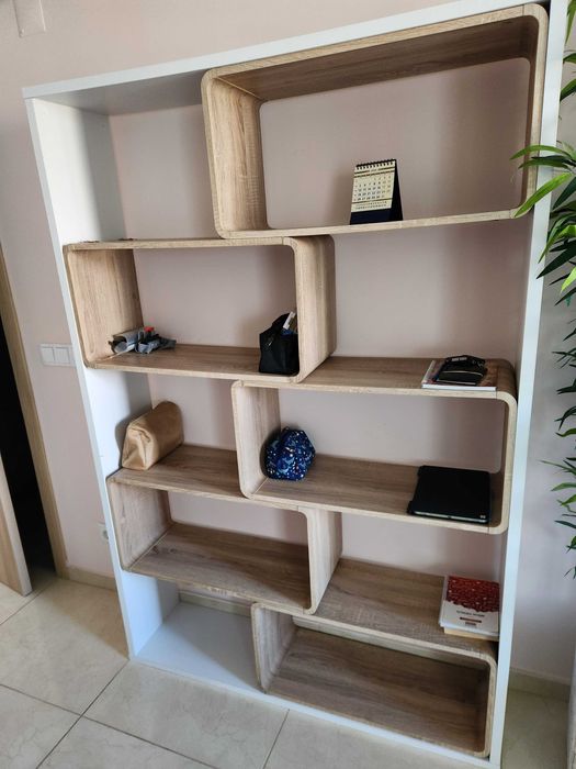 Estanteria liberia de diceno blance madera-Gratis