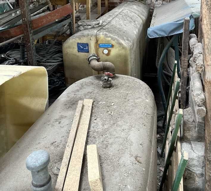 Zbiornik włókno szklane 1500 szambo fekalia ścieki nawóz RSM deszczówk