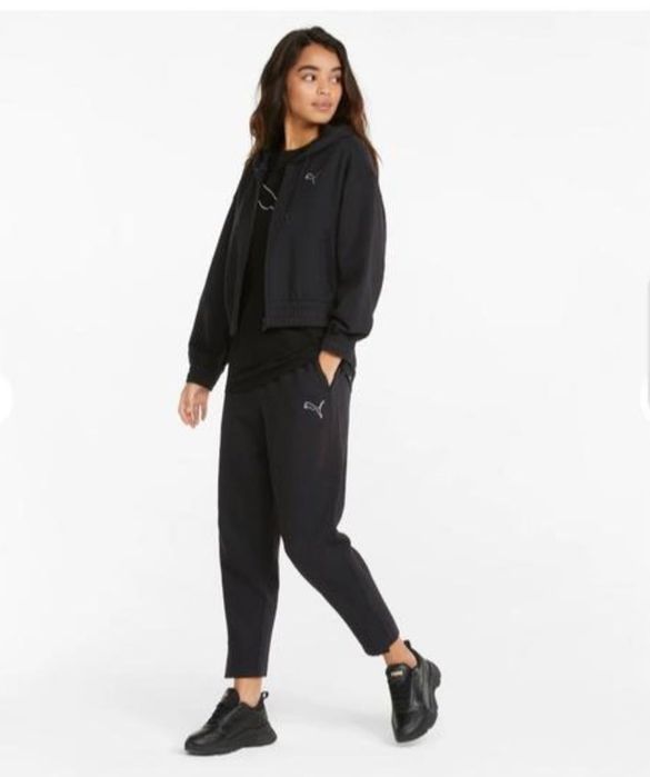 Костюм puma her velour wide women's pants