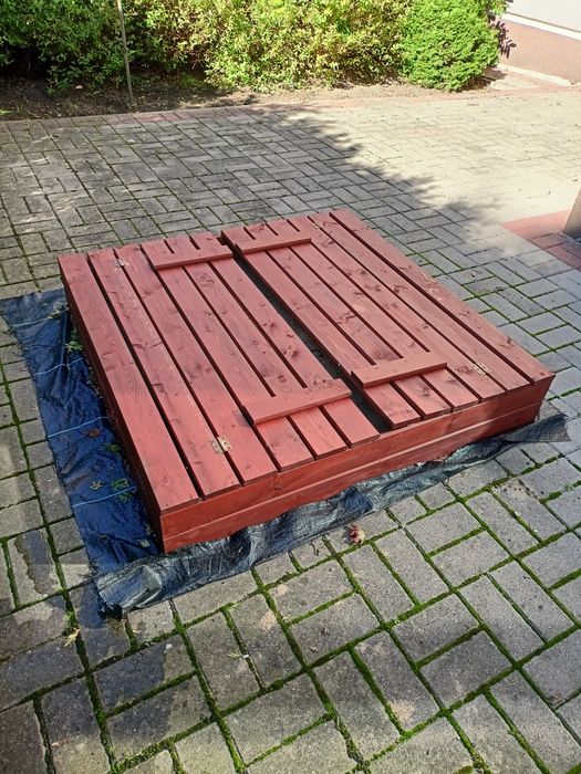 Piaskownica drewniana składana