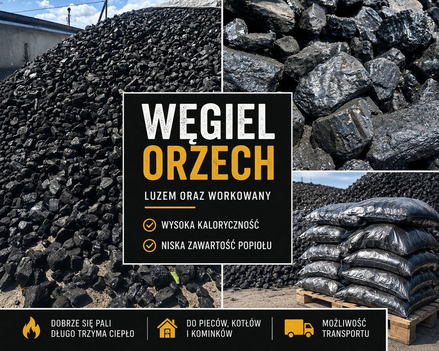 Węgiel Orzech luz I workowany # Tychowo #