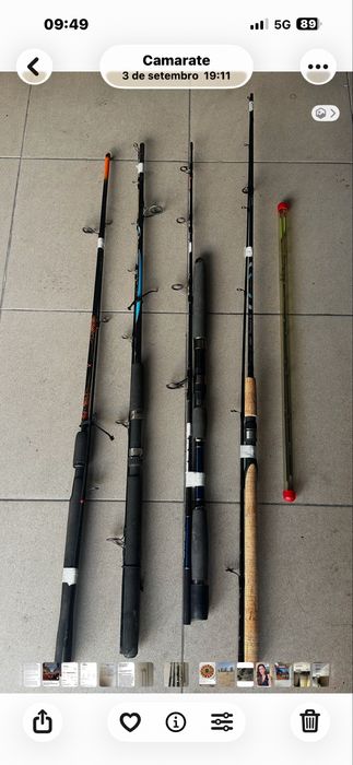 Quatro canas de pesca