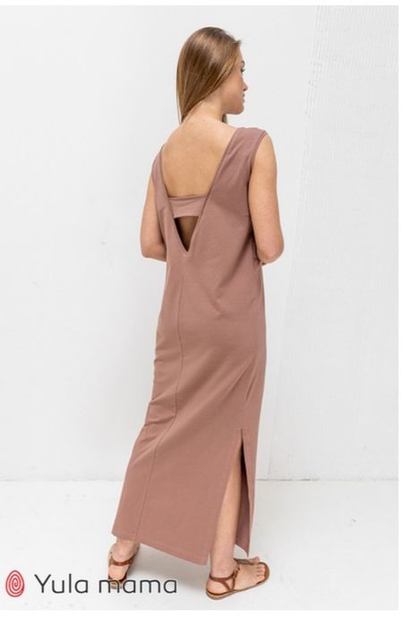 Сукня-майка для вагітних і годуючих MILA DR-23.081 капучино