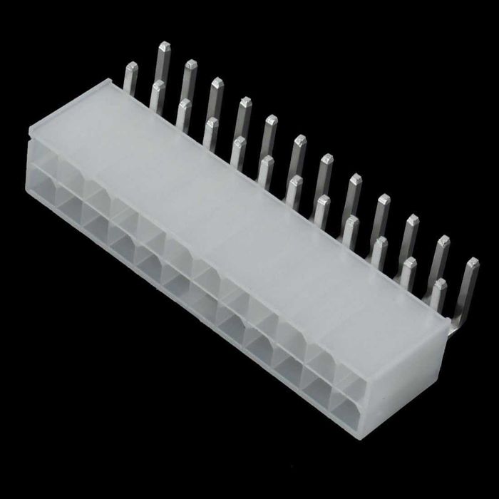 Wtyk kątowy męski 24pin Mini-Fit z kołkami ATX PCIe VGA CPU