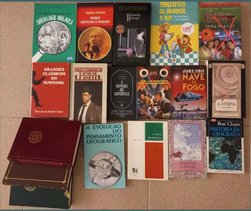 Vários livros para desocupar, vários preços