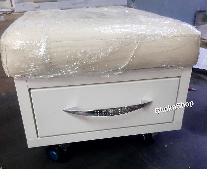 Мастера Стул Педикюрный Пуф ящиками Подставка Тумба Пуфик для педикюра