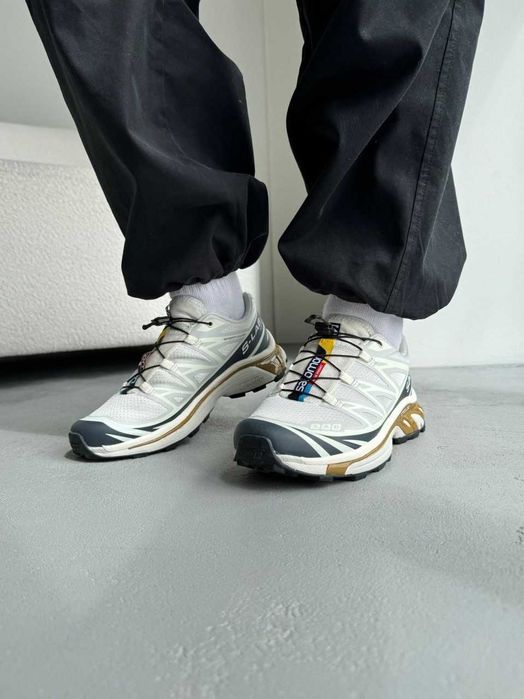 Кросівки Salomon XT-6 S/LAB Premium Beige/Blue/Gold