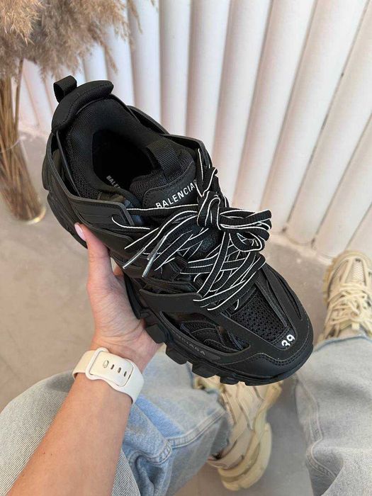 Женские кроссовки Balenciaga Track Black Luxe. 36-41