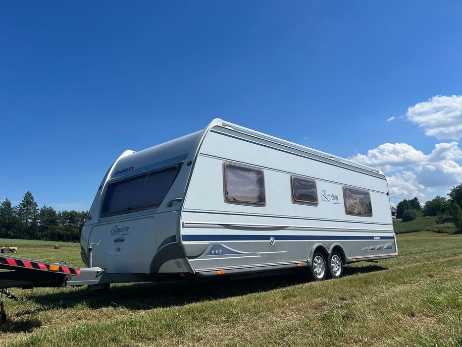 Dethleffs SILVER EMOTION 700 VIP 2008r.  i inne podobne  / Fendt 590 / Tabbert 450 / LMC 575 / Rubis 395/  Duża Maxi 7 m dwu osiowa 2008r. do rejestracji, działkę ,budowę, domek