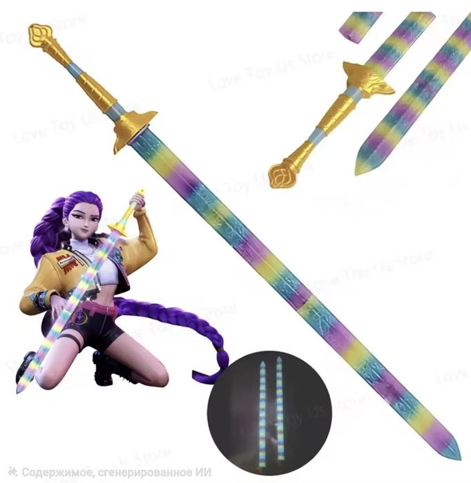 Меч Румі "Клинок Ханджу" люмінесцентний 65см - K-Pop Demon Hunters