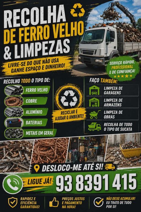 Recolho todo tipo de sucata