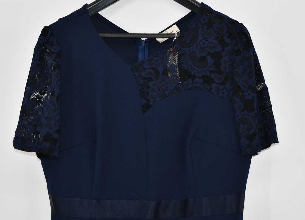 Elegancka ołówkowa sukienka Curvy Sweet 4XL elastyczna nowa z metką