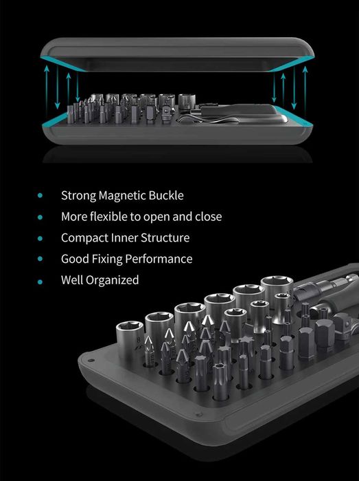 Отвертка + биты и насадки Xiaomi Jimi Home Screwdriver Set (JM-GNT41)