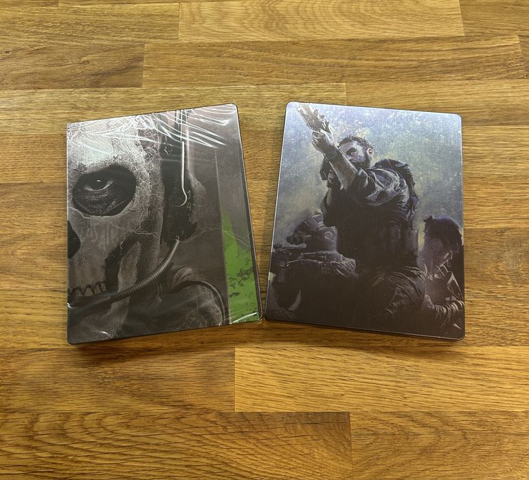 2 x steelbok Call of Duty Modern Warfare 1 &2 Nowe
