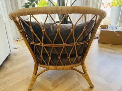 IKEA Stockholm rattan chair with cussions