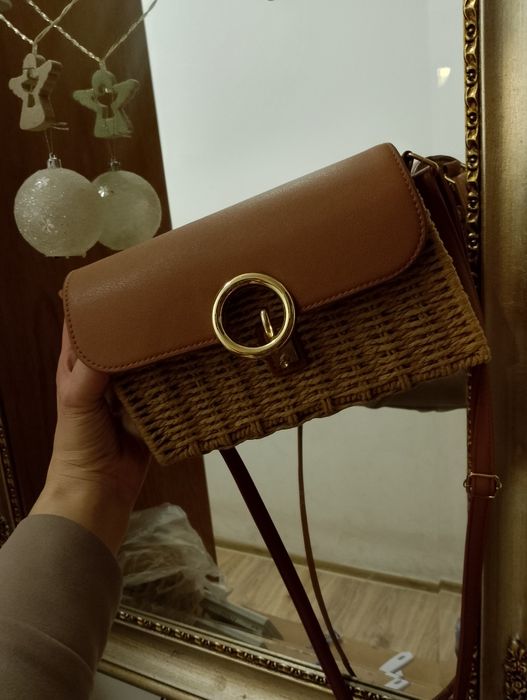 Pleciony kuferek, torebka