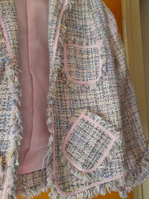 Jacketa tweed tamanho 46 - Semi-Nova