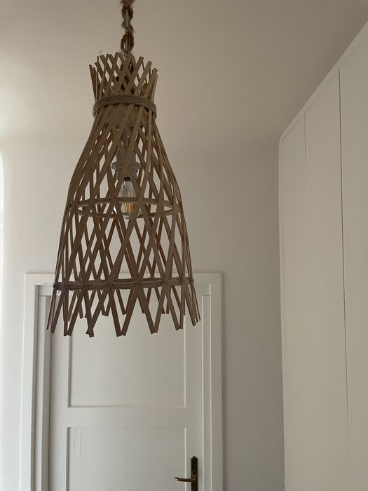 Lampa ażurowa sufitowa wisząca boho