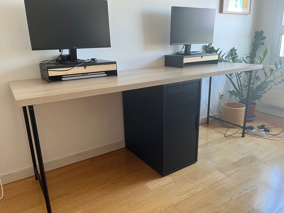 Secretária IKEA LAGKAPTEN/ALEX 200x60cm — Como Nova