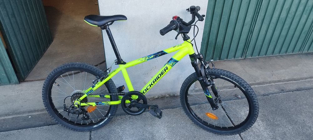 Bicicleta BTT Criança Rockrider ST 500 (Roda 20") – Amarelo Fluorescente (6-9 anos)