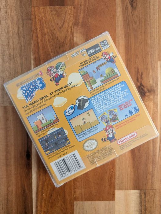 Super Mario Advance 4 Bros 3 GBA BOX Oryginał Karta e-Reader Instrukcja