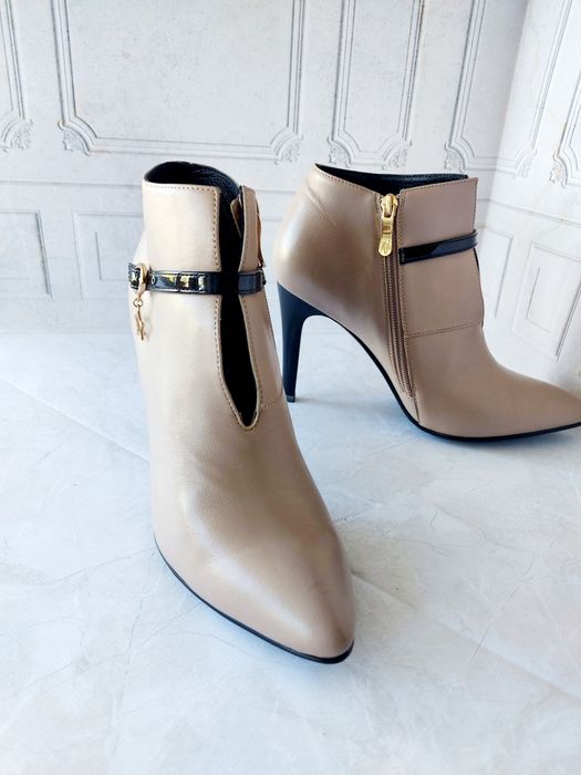 Женские кожаные ботильоны,полуботинки