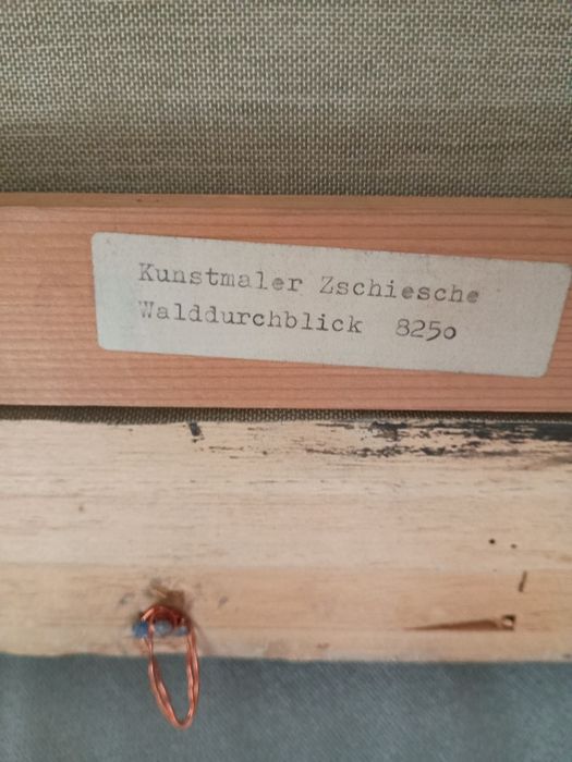 Pejzaż górski - olej/płótno - Fritz Zschiesche