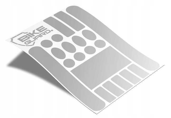 Naklejki Ochronne Na Rower 20szt 40x28cm BEZBARWNE