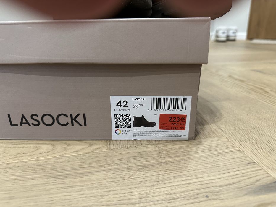 Buty sztyblety lasocki skórzane