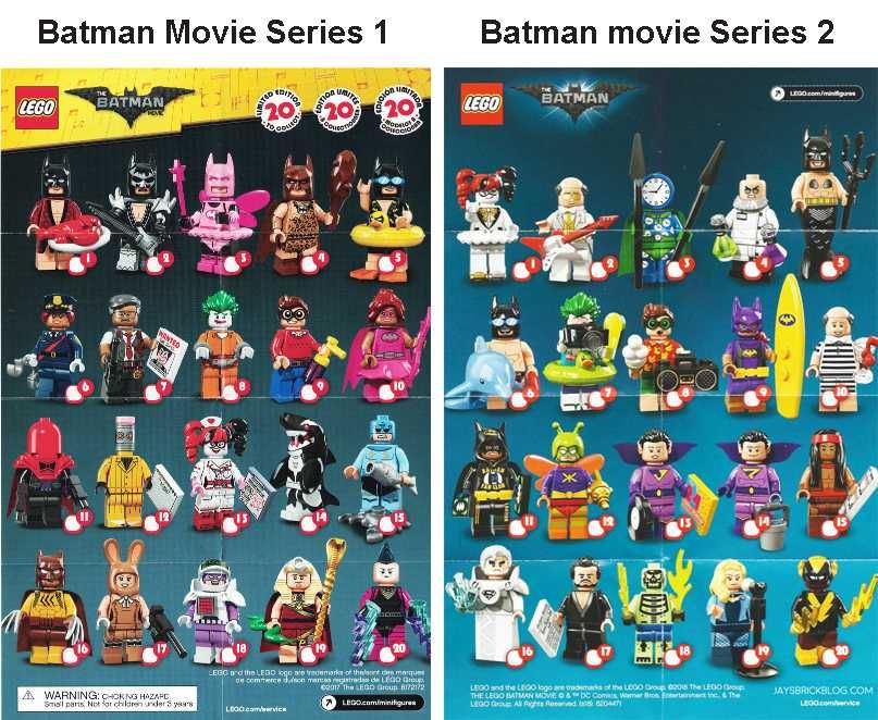 LEGO MINIFIGURAS Séries Disney Marvel Simpsons DC Batman Harry Potter
