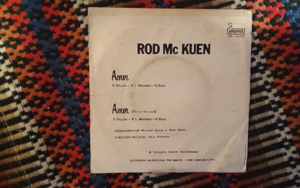 Rod Mc Kuen - Amor - single vinil - portes incluidos