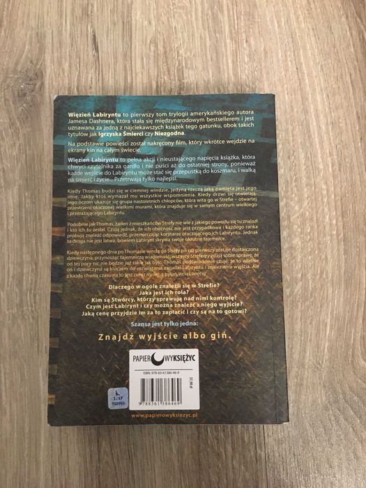 "Więzień labiryntu" tom 1 James Dashner