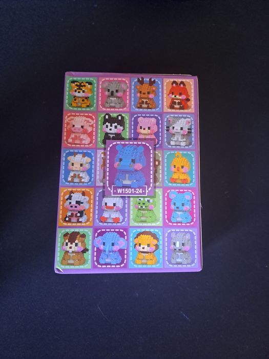 Mini blocos de montar hipopótamo